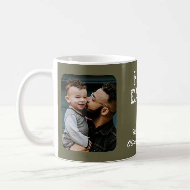 Mug Hero Daddy Fête des Pères 2 Collage de photos (Gauche)