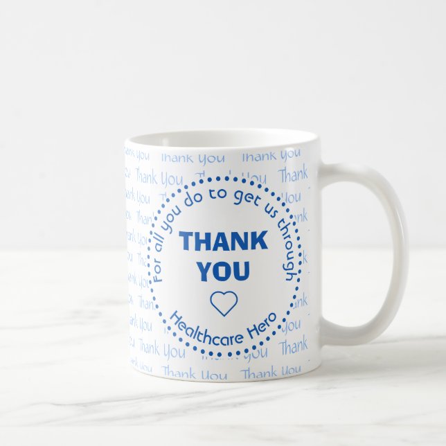 Mug Hero Mug, un héros de la santé du MERCI personnali (Droite)