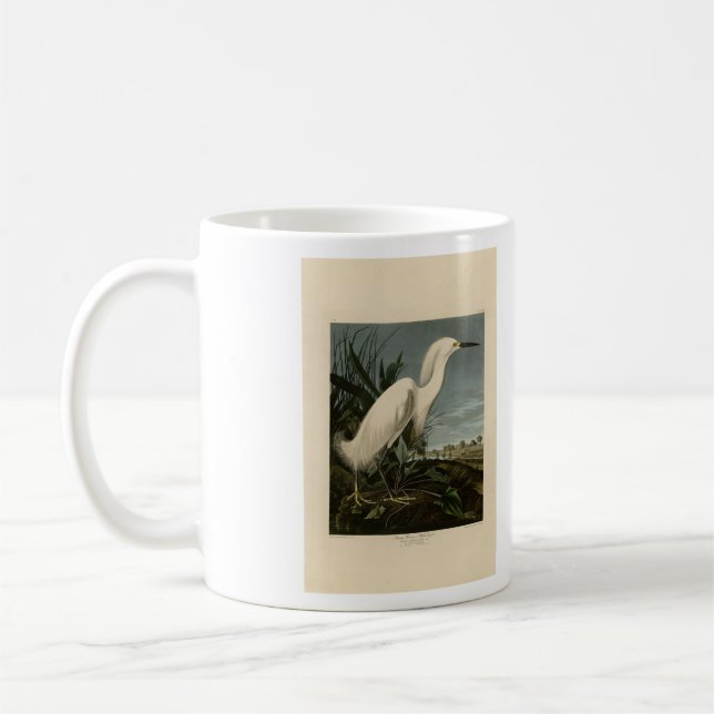 Mug Héron de neige (Egret) - Les oiseaux d'Amérique d' (Gauche)