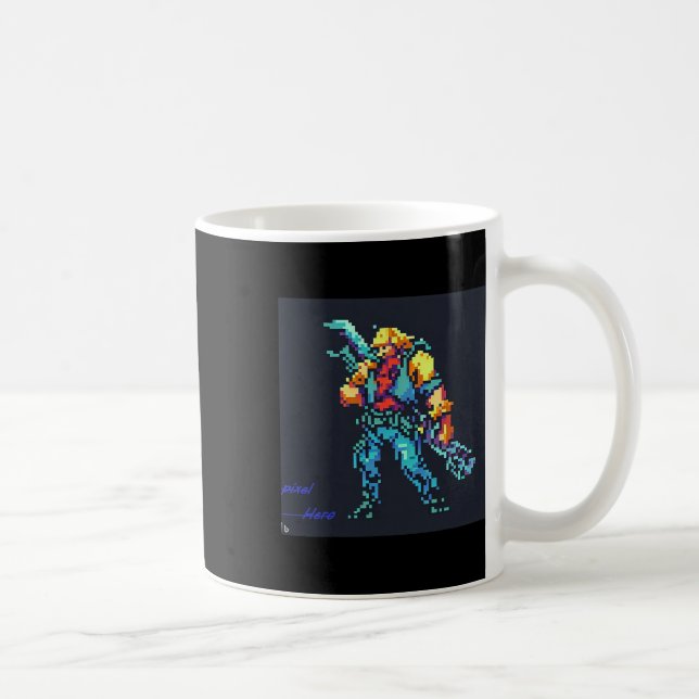 Mug Héros (90's Retro Vidéo Jeu Pixel Style Art) (Droite)