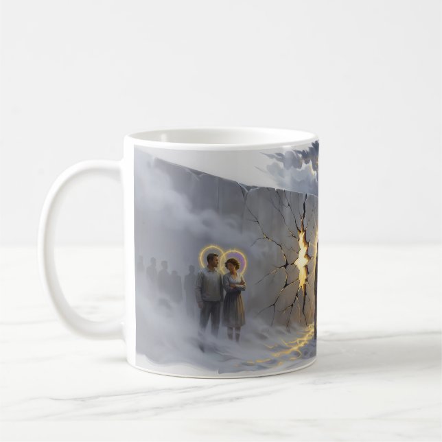 Mug Héros Baiser Sacré Mur qui s'effrite Surrealis (Gauche)