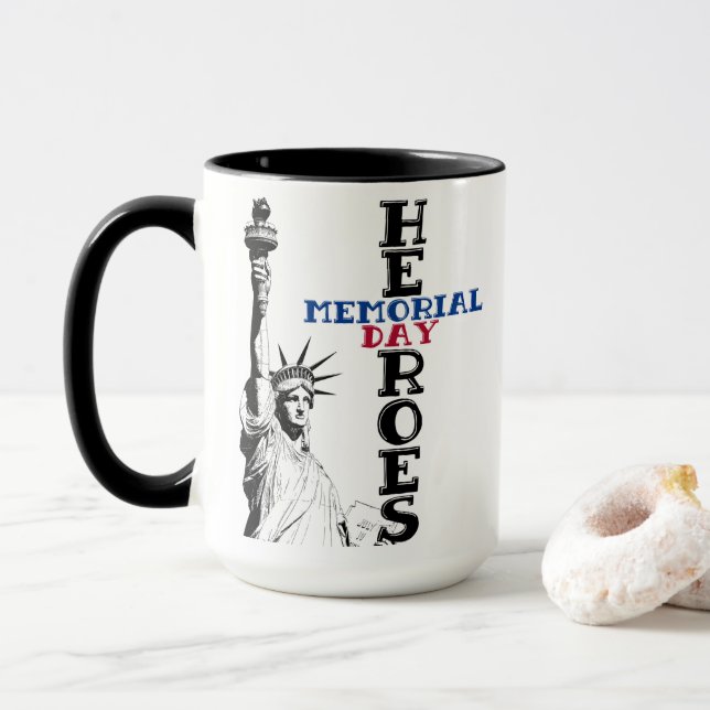 Mug Héros de la fête commémorative (Avec donut)