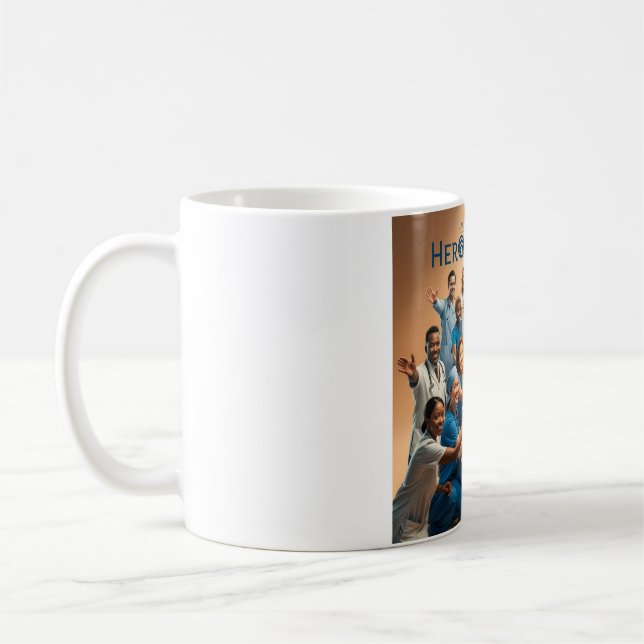 Mug Héros de soins : Célébrez les héros méconnus (Gauche)