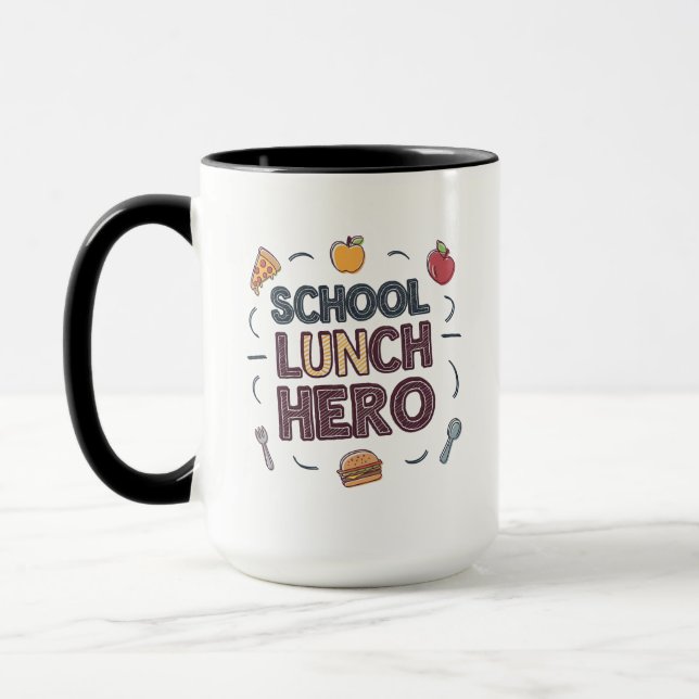 Mug Héros du déjeuner scolaire (Gauche)