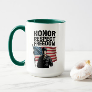 Mug Héros Héros Vétérinaire Jour Conception patriotiqu
