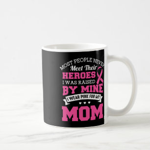 Mug Héros Je Porte Le Rose Pour Ma Mère - Cancer Du Se