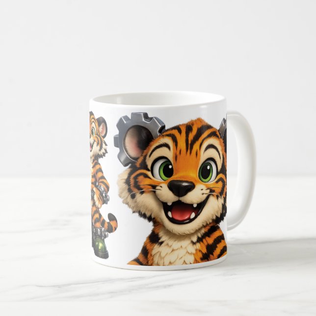 Mug Héros liés aux engrenages Tigres (Devant droit)