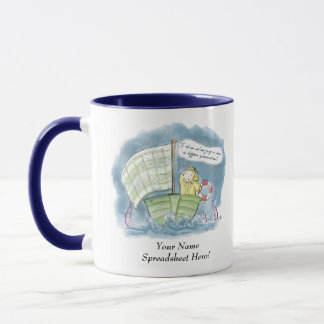 Mug Héros personnalisé de feuille de calcul !