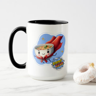 Mug Héros soupe, Super Hero Pun Soupe |