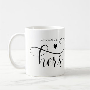 Mug Hers Typographie élégante et coeur