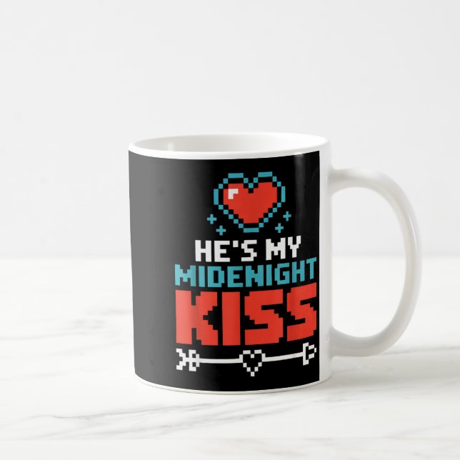 Mug Hes My Midnight Kiss Happy New Year Matching Coupl (Droite)