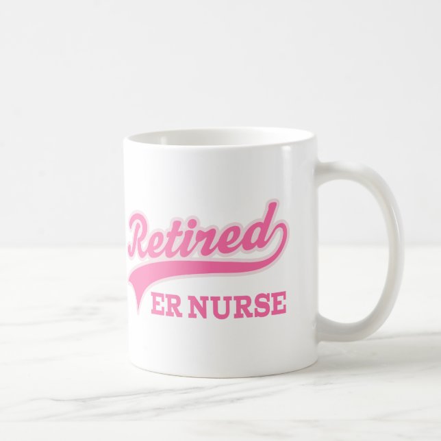 Mug Heu cadeau retiré d'infirmière (Droite)