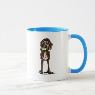 Mug Heure de lecture du pointeur court allemand