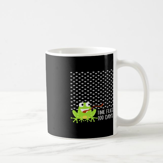 Mug Heure Des Mouches 100 Jours Grenouille Fun 100ème  (Droite)