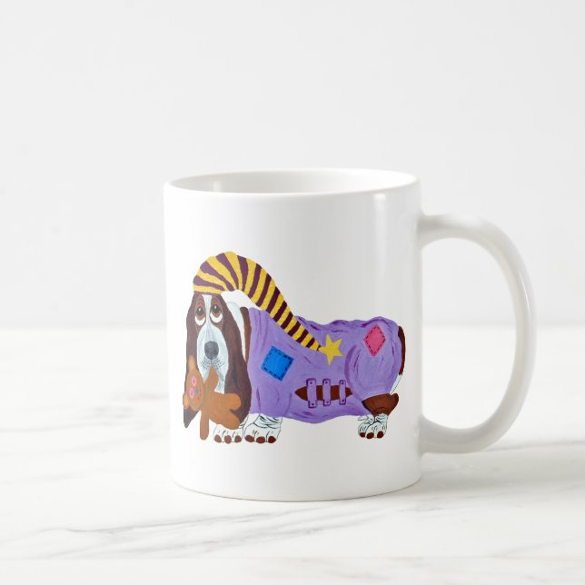 Mug Heure du coucher de basset (Droite)