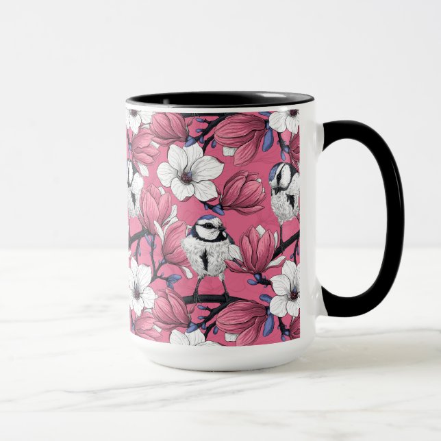 Mug Heure du printemps en rose (Droite)