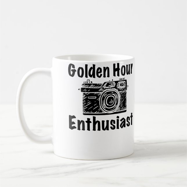 Mug Heure Enthousiaste - Photographe Photographie Drôl (Gauche)