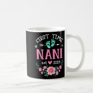 Mug Heure Nani Est 2024 Grossesse florale Faire-part W