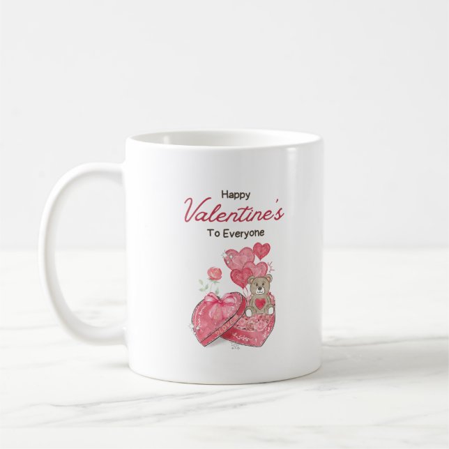 Mug Heureuse Sainte-Valentin 2024 - Images d'amour ten (Gauche)
