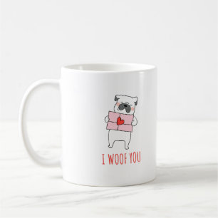 Mug Heureuse Sainte-Valentin - Drôle Chien Valentine C