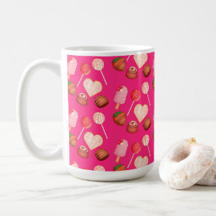 Mug Heureuse Sainte-Valentin Traitements Et Motif De B