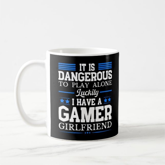 Mug Heureusement, J'Ai Un Gamer Girlfriend Funny Coupl (Gauche)