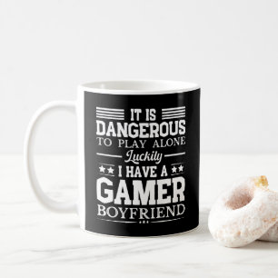 Mug Heureusement, J'Ai Un Gamer Girlfriend Funny Coupl