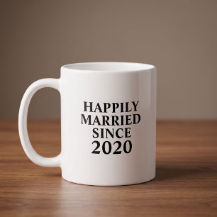 Mug Heureusement Mariés Depuis Couples Sur Mesure
