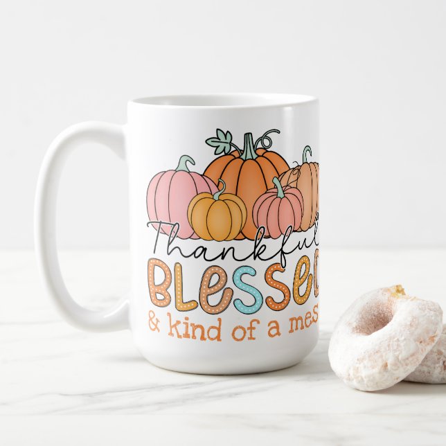 Mug Heureux, béni et un peu comme un Mess ! (Avec donut)