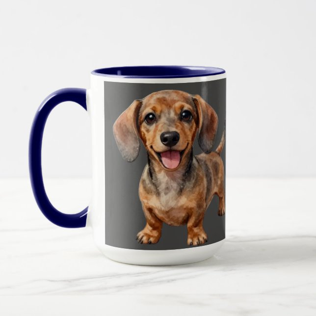 Mug Heureux chiot teckel (Gauche)