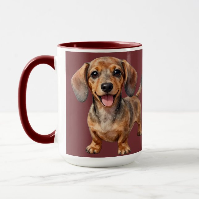 Mug Heureux chiot teckel (Gauche)
