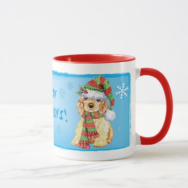 Mug Heureux Cocker Spaniel Howliday (Droite)