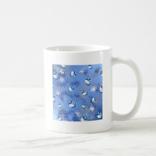 Mug Heureux Hanoukka Falling Star et Dreidels