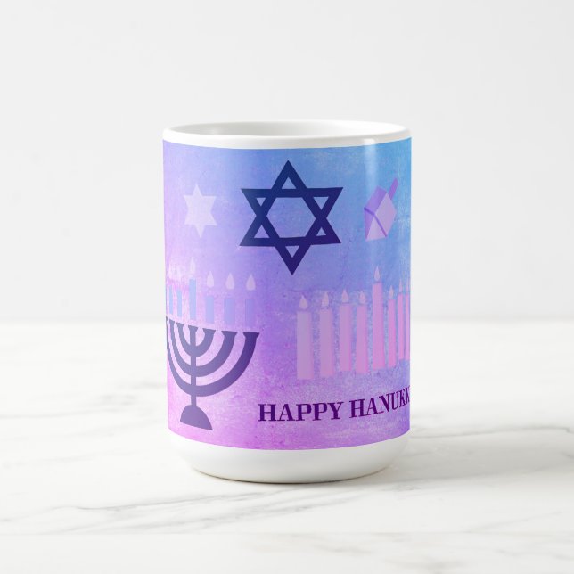 Mug Heureux Hanoukka Menorah (Centre)