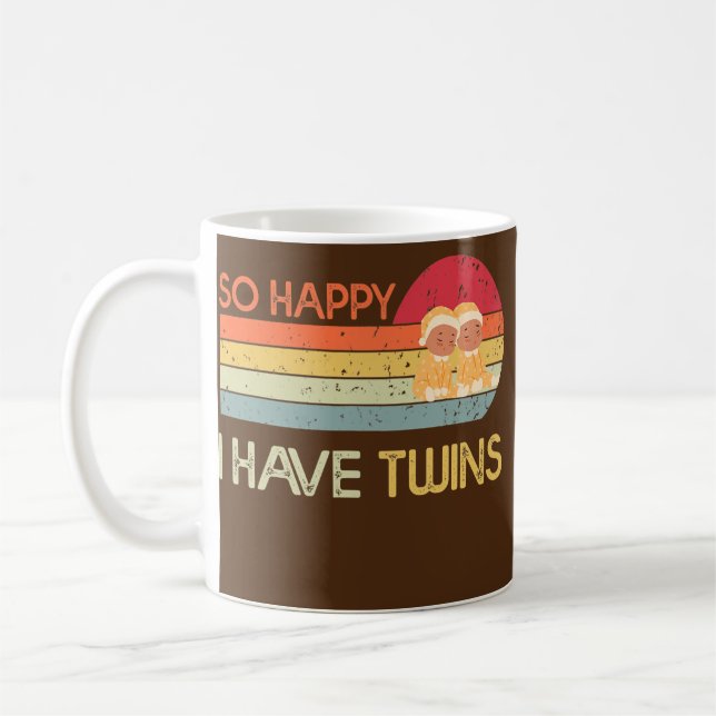 Mug Heureux J'Ai Des Jumeaux Drôle Maman Papa Parent D (Gauche)