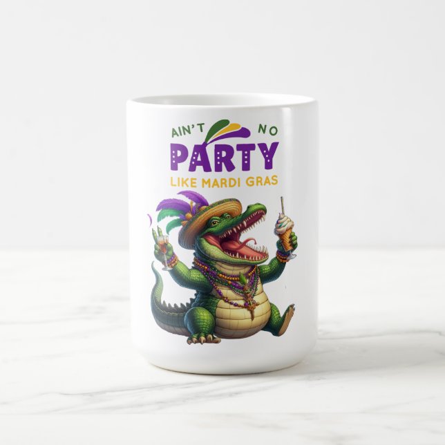 Mug Heureux Mardi Gras Alligator (Centre)