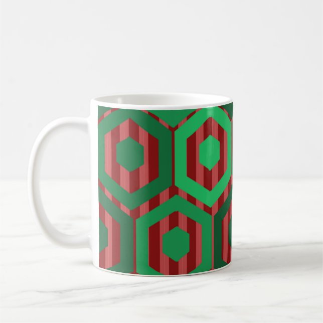 Mug Hexagones de Noël (Gauche)