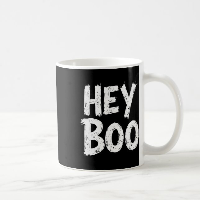 Mug Hey Boo Funny Halloween Fantôme (Droite)