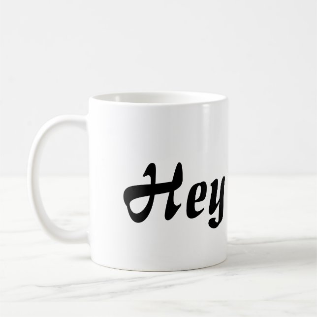 Mug Hey Cutie Black Lettering (Gauche)