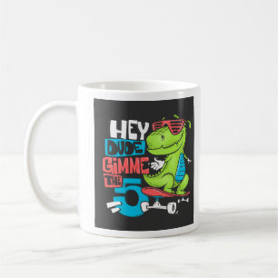 Mug Hey Dude Gimme 5" Patineur Dino Enfants