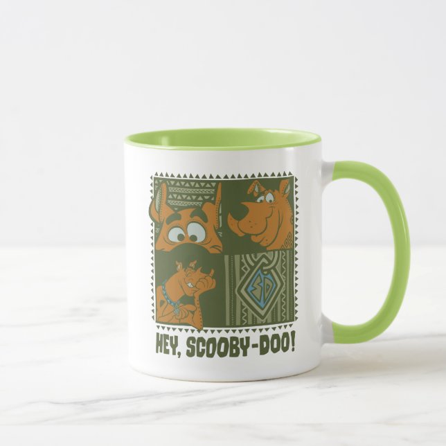 Mug Hey Scooby-Doo Carré tribal Graphic (Droite)