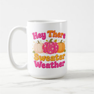 Mug Hey There Sweather Citrouille Automne