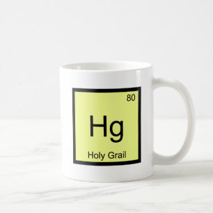 Mug Hg - Saint Graal Symbole d'élément chimique Croisa