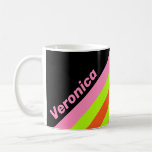 Mug HI-VIS et Bandes Roses avec Nom