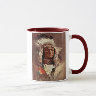 Mug Hiawatha Portrait en chef des Indiens d'Amérique