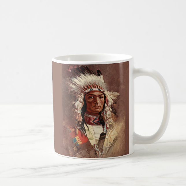 Mug Hiawatha Portrait en chef des Indiens d'Amérique (Droite)