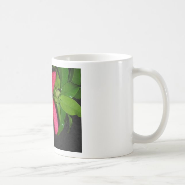 Mug hibiscus à fleurs rouges (Droite)