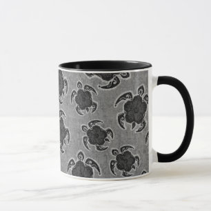 Mug Hibiscus d'Uhane Honu Tortue hawaïenne Batik