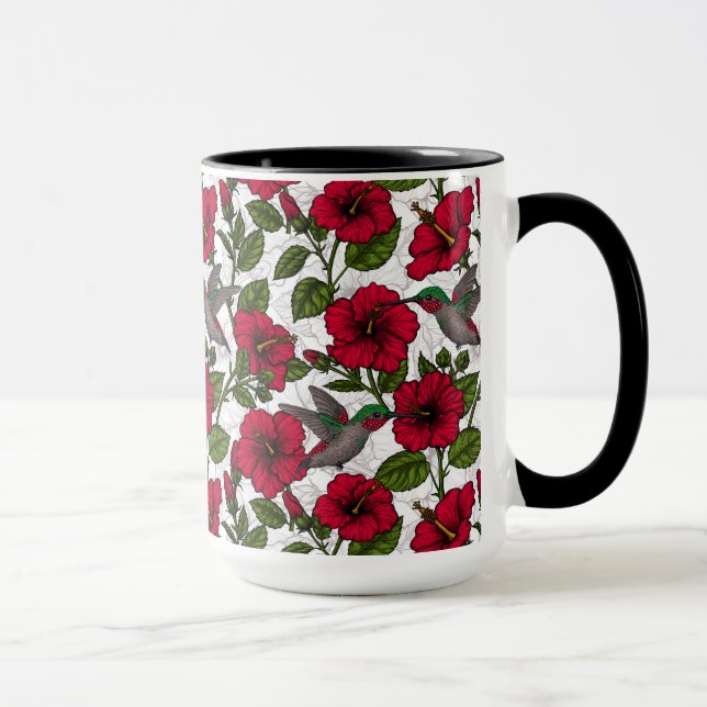 Mug Hibiscus et colibris (Droite)