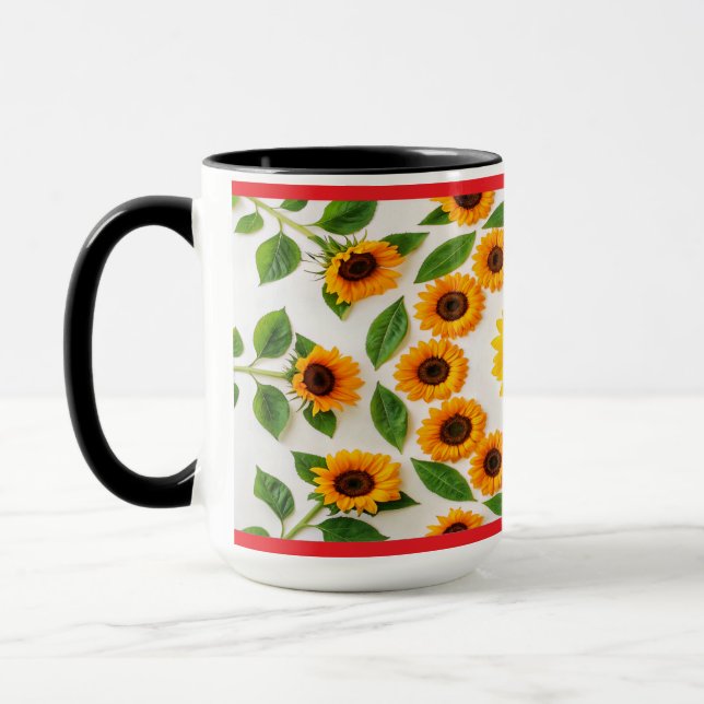 Mug Hibiscus et Plumeria colorés (Gauche)